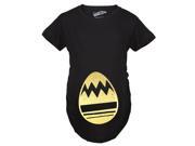 Maternity Golden Easter Egg Bump Funny Spring Pregnancy Announcement T shirt Black M