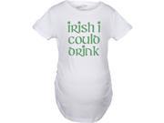 Maternity Irish I Could Drink Funny St. Patrick s Pregnancy Announcement T shirt White L