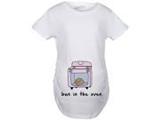 Maternity Bun In The Oven T Shirt Cute Funny Graphic Pregnancy Tee S