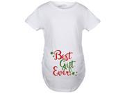 Maternity Best Gift Ever T Shirt Funny Christmas Bump Pregnancy Tee for Women M