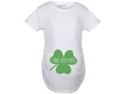 Maternity I Make Irish People Funny St. Patrick s Day Pregnancy T shirt White XXL
