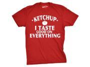 Youth Ketchup I Taste Good On Everything Funny Tomato T shirt Red M