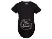 Maternity Tiny Dancer Funny Talented Baby Pregnancy Announcement T shirt Black S