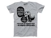 Youth T Rex Facts Funny Cretaceous Period Cute Dinosaur T shirt for Kids Light Grey S