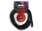 VRL VRLDMX5P25 5 Pin DMX Cable 25