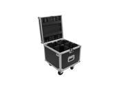 OSP PAR CASE 4C Universal ATA Flight Case for 4 LED PAR CANS w Casters Caster Cups