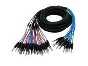 Elite Core IS163215 15 Insert Snake Cable 16 TRS to 32 1 4 in