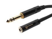 SuperFlex GOLD Patch Cable TRS to 3.5mm Female 1 Length