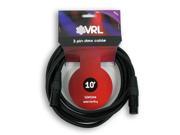 VRL VRLDMX3P10 3 Pin DMX Cable 10