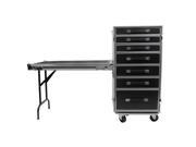 OSP PRO WORK Mult Functional Storage Case w 7 Drawers and Utility Table