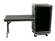 OSP SC20U 20SL 20 Space ATA Shock Mount Amp Rack Case w Casters Shelf