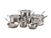 All Clad d5 Brushed Stainless 14 Piece Cookware Set