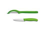 Victorinox 3 1 4 Inch Paring Knife Vegetable Peeler Prep Set Green