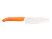 Kyocera Revolution Ceramic 5.5 Inch Santoku Knife Orange