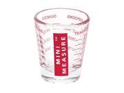 Mini Measure Multi Purpose Measuring Cup Shotglass Red