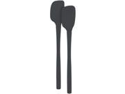 Tovolo Flex Core All Silicone Mini Spatula Spoonula Set Charcoal