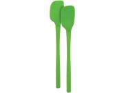 Tovolo Flex Core All Silicone Mini Spatula Spoonula Set Spring Green