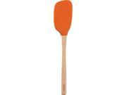 Tovolo Flex Core Wood Handled Silicone Spoonula Orange Peel