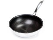 Frieling Black Cube 9 1 2 Inch 2.5 Quart Stainless Nonstick Hybrid Chef s Pan