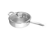 OXO Good Grips Stainless Steel Pro 4 Qt. Covered Saute Pan w Helper Handle