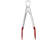 Cuisipro Silicone Mini Tongs Red