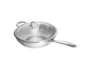 OXO Good Grips Stainless Steel Pro 5 Qt. Covered Wok With Helper Handle