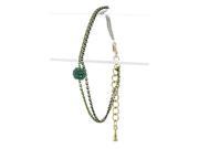 DISCO Dark green sparkle ball and shimmer chain bracelet