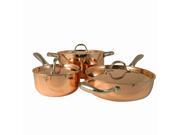 Le Chef 5 ply Copper 6 Piece Cookware Set with Copper Lid.on Sale.