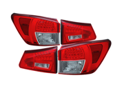 06 09 Lexus IS350 LED Tail Lights Red Clear