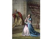 Hannah Nhannah Prays For A Son In The Temple At Shiloh As Eli The High Priest Looks On (I Samuel 1L 9-17) Wood Engraving American 19Th Century Poster Print by Hannah Nhannah Prays For A Son In The Temple At Shiloh As Eli The High Priest Looks On (I Samuel 1L 9-17) Wood Engraving American 19Th Century Poster Print by