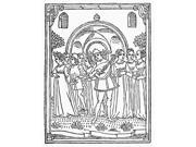 Minstrel 1492 Na Minstrel Leads The Procession To The Garden Woodcut From The Edition Of Giovanni BoccaccioS Decamerone Printed At Venice Italy In 1492 Poster P Minstrel 1492 Na Minstrel Leads The Procession To The Garden Woodcut From The Edition Of Giovanni BoccaccioS Decamerone Printed At Venice Italy In 1492 Poster P