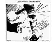 Cartoon World War Ii NCanT Pound It Into His Head American Cartoon By Dr Seuss (Theodor Geisel) For Pm 30 September 1942 On The Importance Of Limiting Consumpti