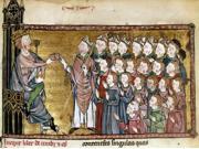 Louis Ix (1214-1270) Nsaint Louis King Of France 1226-1270 Saint Louis With A Group Of Bishops Illumination From Le Grand Coutumier De Normandie 1340 Poster Pri Louis Ix (1214-1270) Nsaint Louis King Of France 1226-1270 Saint Louis With A Group Of Bishops Illumination From Le Grand Coutumier De Normandie 1340 Poster Pri