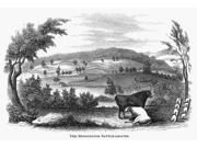 Battle Of Bennington 1777 Nthe Battlefield At Bennington Vermont Wood Engraving American Mid-19Th Century Poster Print by (18 x 24) Battle Of Bennington 1777 Nthe Battlefield At Bennington Vermont Wood Engraving American Mid-19Th Century Poster Print by (18 x 24)