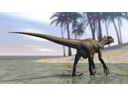 Utahraptor walking in shallow water Poster Print (18 x 10) Utahraptor walking in shallow water Poster Print (18 x 10)
