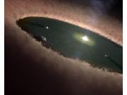 A gap in a protoplanetary, or planet-forming, disk surrounding a young star Poster Print (15 x 12) A gap in a protoplanetary, or planet-forming, disk surrounding a young star Poster Print (15 x 12)