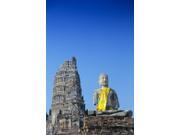 Thailand, Ayuthaya, Wat Chai Wattanaram, Buddha Statue And Temple Poster Print (11 x 18) Thailand, Ayuthaya, Wat Chai Wattanaram, Buddha Statue And Temple Poster Print (11 x 18)