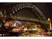 Australia, NSW, Sydney Harbour Bridge, Tour Boat at Night Poster Print by David Wall (36 x 24) Australia, NSW, Sydney Harbour Bridge, Tour Boat at Night Poster Print by David Wall (36 x 24)