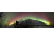 Aurora borealis with trees and, Twin lakes, Yukon, Canada Poster Print (51 x 15) Aurora borealis with trees and, Twin lakes, Yukon, Canada Poster Print (51 x 15)