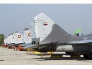 Serbian and Bulgarian MiG-29's parked at Graf Ignatievo Air Base Poster Print (16 x 11) Serbian and Bulgarian MiG-29's parked at Graf Ignatievo Air Base Poster Print (16 x 11)