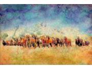 Horse Herd Poster Print by Ynon Mabat (24 x 36) Horse Herd Poster Print by Ynon Mabat (24 x 36)