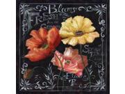 Flowers in Bloom Chalkboard II Poster Print by Tre Sorelle Studios (24 x 24) Flowers in Bloom Chalkboard II Poster Print by Tre Sorelle Studios (24 x 24)
