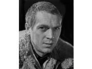 Steve McQueen wearing Fur Coat in Black and White Close Up Portrait Photo Print (8 x 10) Steve McQueen wearing Fur Coat in Black and White Close Up Portrait Photo Print (8 x 10)