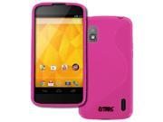 Nexus 4 Case Empire Flexible S Shape Poly Skin Hot Pink Case for Google Nexus 4 E960