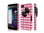 Blackberry Z10 Case EMPIRE Signature Series One Piece Slim Fit Case for BlackBerry Z10 Hot Pink Bow Tique