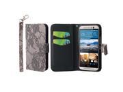 FLEX FLIP Wallet Case HTC One M9 Black Lace