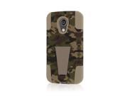 Impact X Kickstand Case Motorola Moto G 2nd Gen Brown Camo