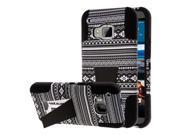 Impact X Kickstand Case HTC One M9 Black Aztec