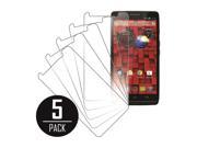 Motorola DROID MINI Screen Protector Covers MPERO Collection 5 Pack of Clear Screen Protectors for Motorola DROID MINI