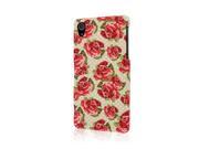 MPERO SNAPZ Series Rubberized Case for Sony Xperia Z2 Vintage Red Roses